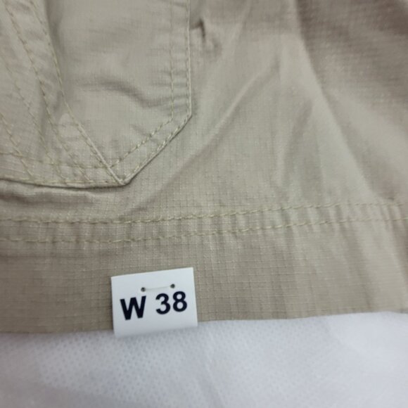 NEW Architect Shorts Mens 38 Tan Khaki Cargo Beige Pockets Long 100% Cotton NWT - Picture 15 of 15